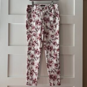 Needle & Cloth Floral Print Skinny Ankle Jeans